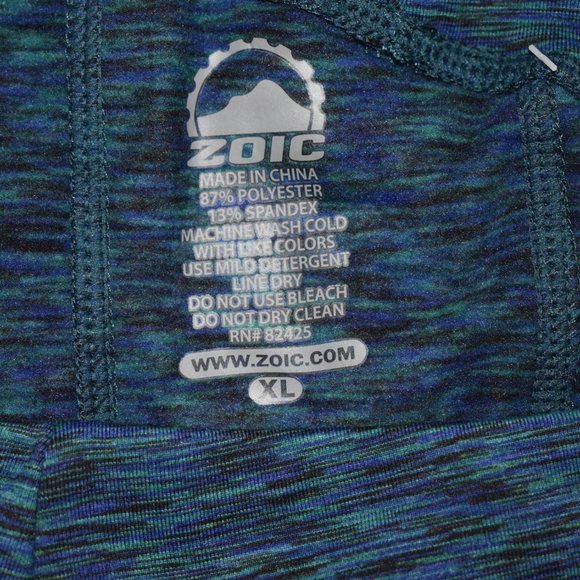 Zoic Women Athletic Tights Legging Size XL Cycling Blue Active Sports High Waist - Picture 6 of 15